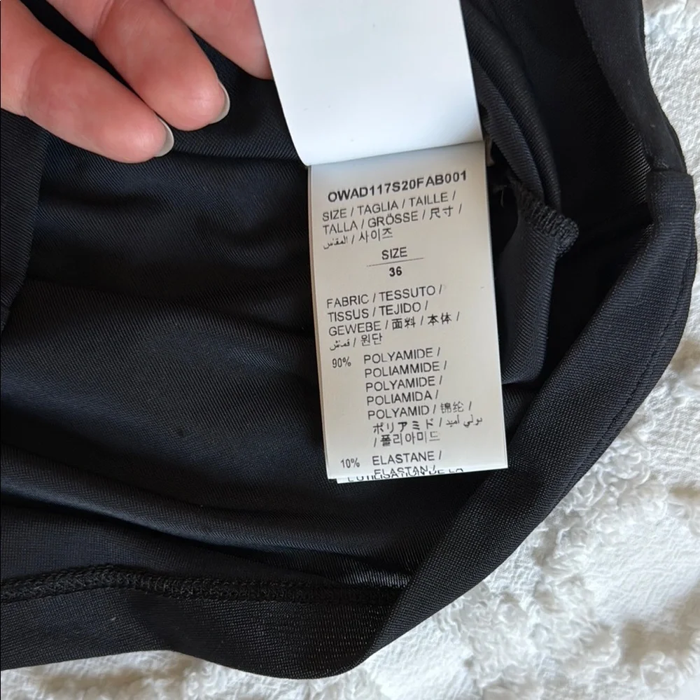 OFF-WHITE Swiss Cheese semi sheer top - Picture 9 of 9